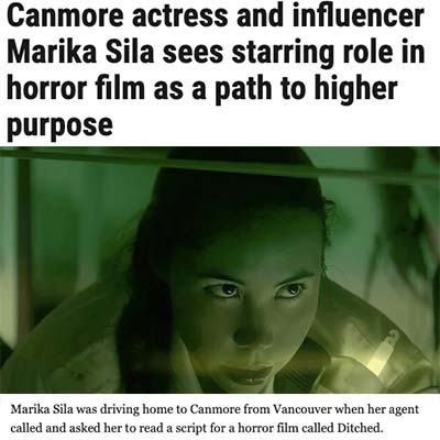 Canmore actress and influencer Marika Sila sees starring role in horror film as a path to higher purpose
